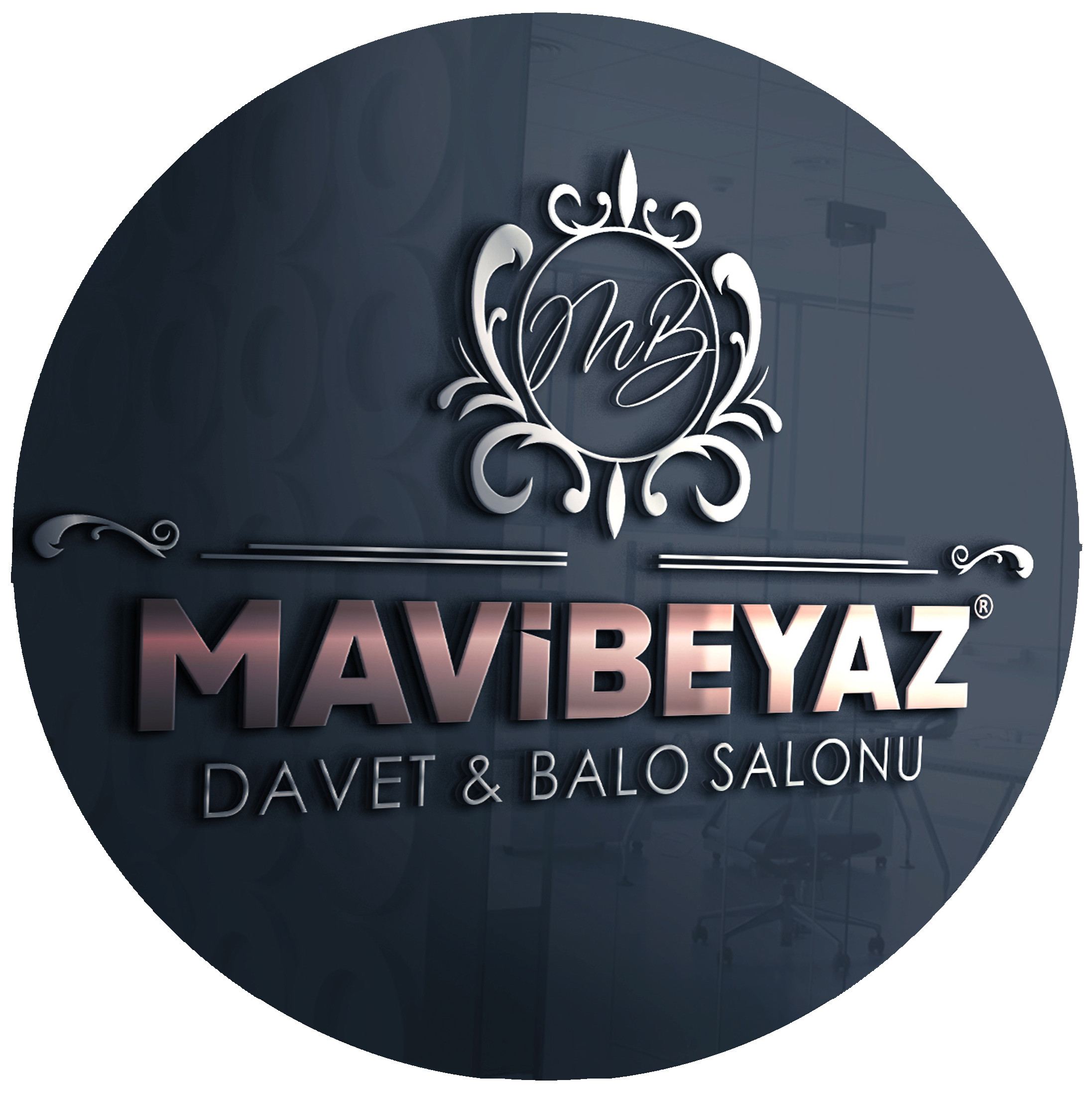 MAVİ BEYAZ DAVET BALO